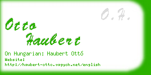 otto haubert business card